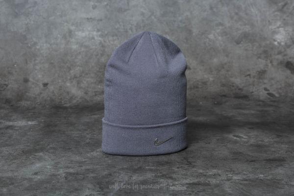 Nike Swoosh Beanie Dark Grey/ Metallic Silver