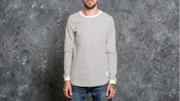 Wemoto Sten Stripe Longsleeve Tee Off White-Black