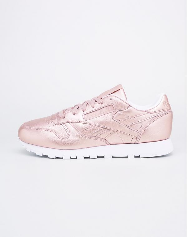 Sneakers - tenisky Reebok Cassic Leather Melted Metal Pearl Metal-Peach/White