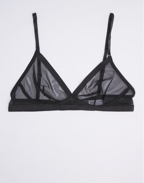 Podprsenka Calvin Klein Triangle Unlined Black