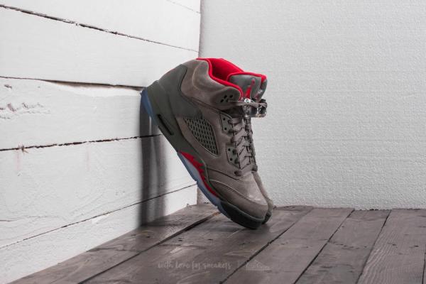 Air Jordan 5 Retro BG Dark Stucco/ University Red