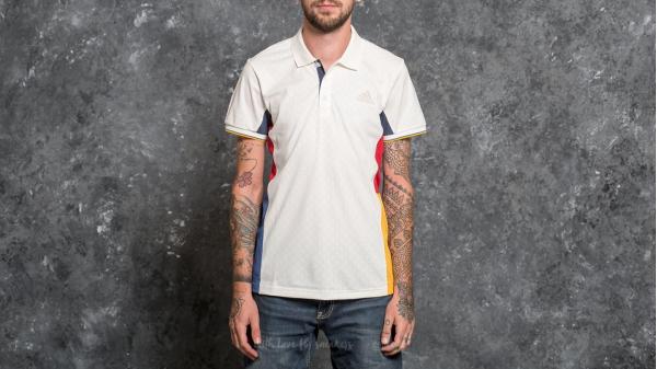 adidas New York Colorblock Polo Tee Chalk White