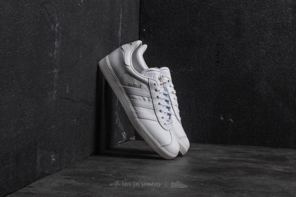 adidas Gazelle Crystal White/ Crystal White/ Gold Metalic