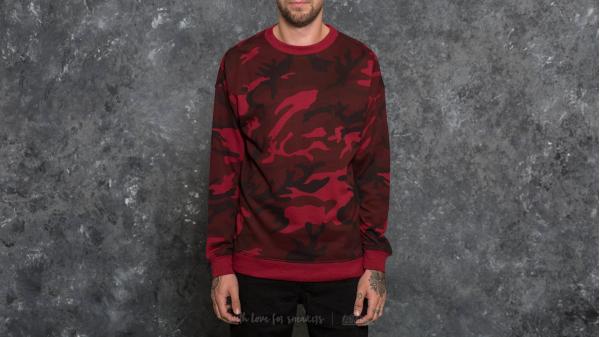 Urban Classics Camo Crewneck Burgundy Camo