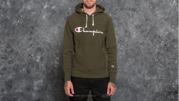 Champion Hooded Sweatshirt Forest Green
