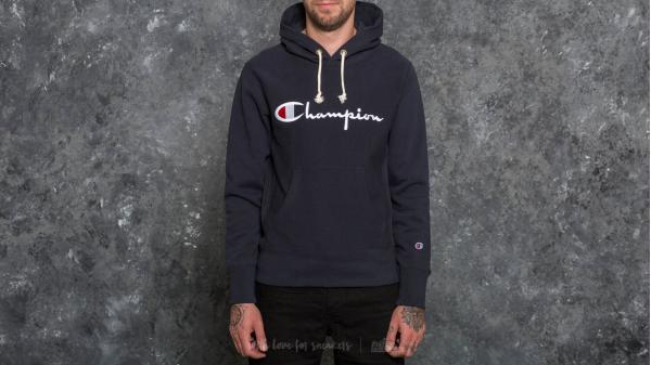Champion Hooded Sweatshirt Navy