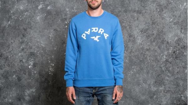 by Parra Arch & Bird Crew Neck Sweater Bright Blue