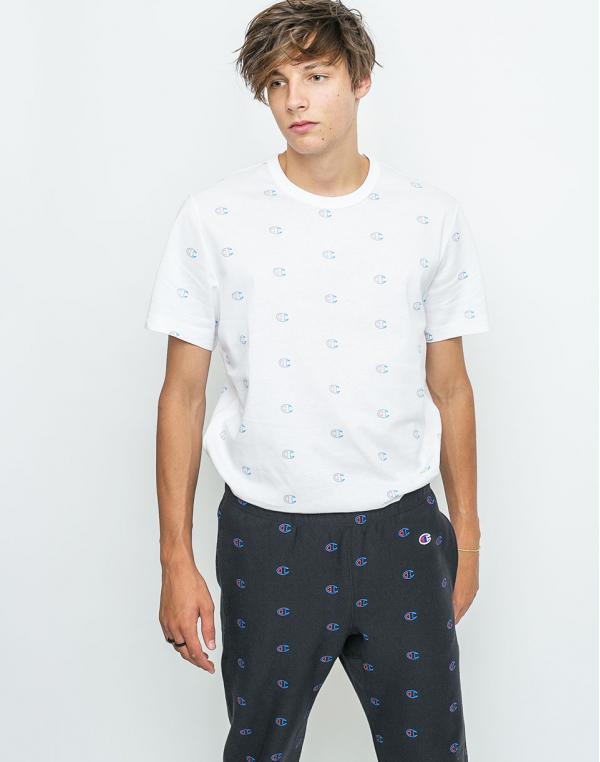 Logo tee Champion Crewneck T-Shirt WHT