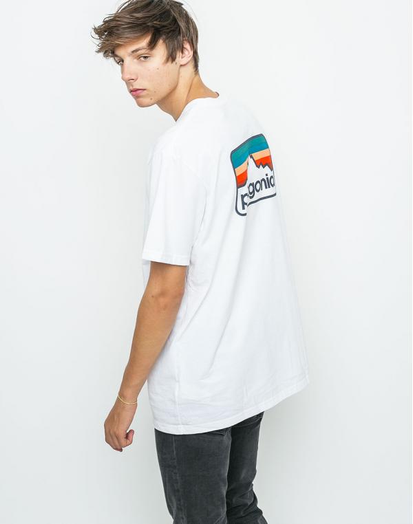 Triko Patagonia Line Logo Badge Responsibili-Tee White w/Smolder Blue