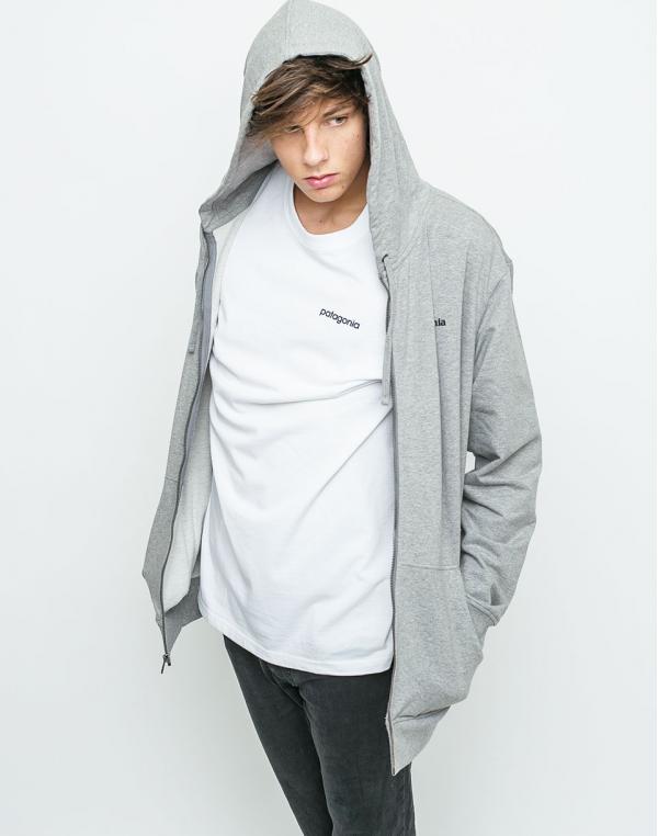 Mikina Patagonia P-6 Logo Feather Grey