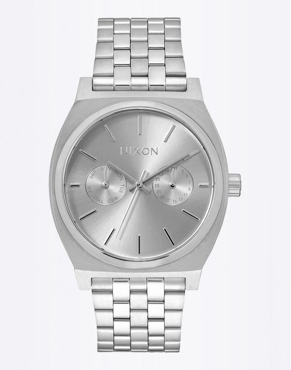 Hodinky Nixon Time Teller Deluxe All Silver