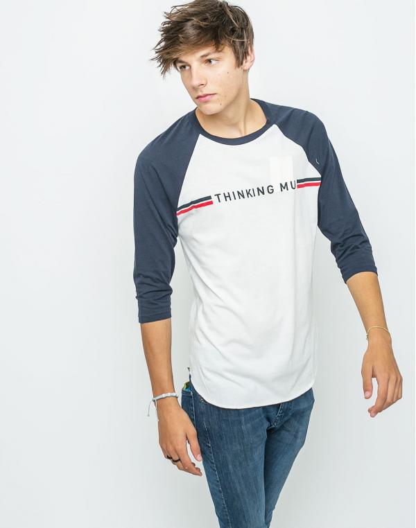 Logo tee Thinking MU Lines Vintage Snow White + Total Eclipse