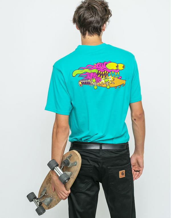 Logo tee Santa Cruz Slasher Colour Baltic Blue