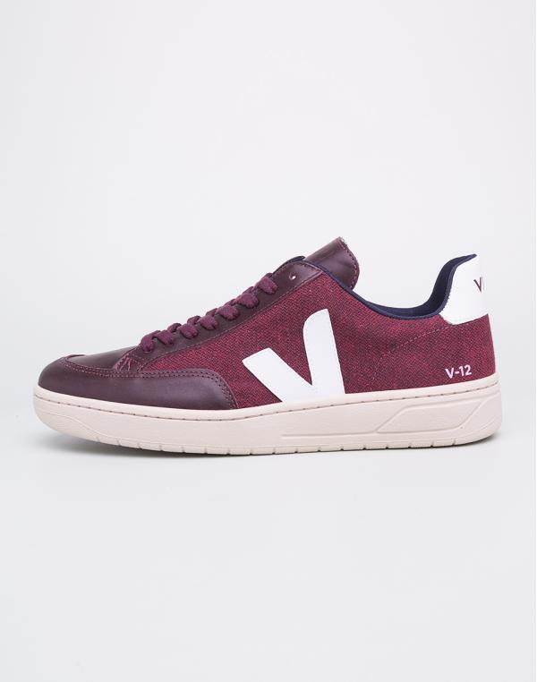 Veja V-12 Pixel Burgundy White 43