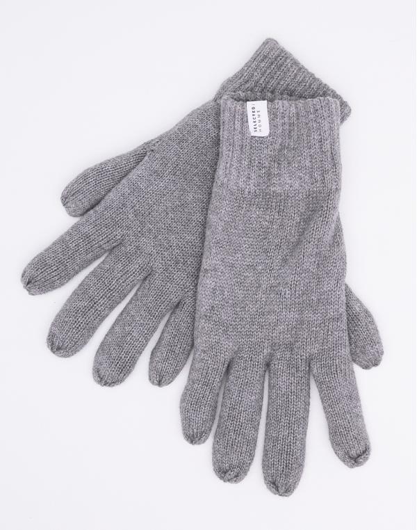 Rukavice Selected Newleth Medium Grey Melange