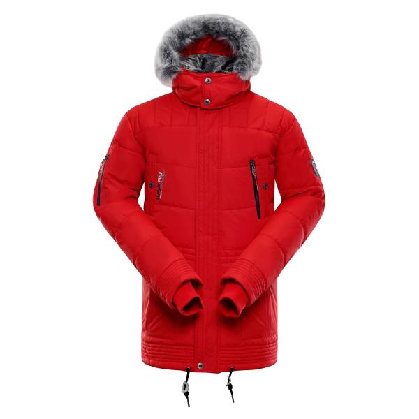 ALPINE PRO ICYB 3 ORANŽOVÁ / ČERVENÁ Pánská Bunda M