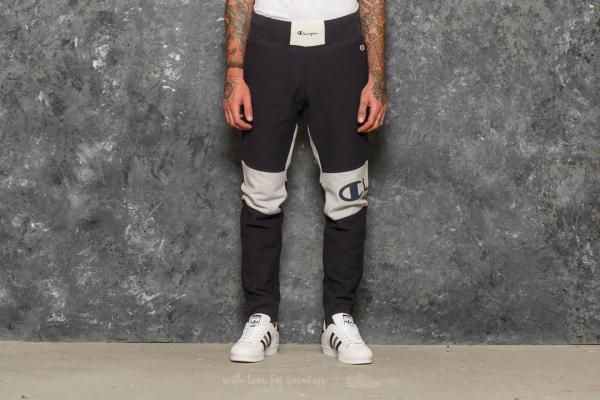 Champion Rib Cuff Pants Light Oxford Grey/ Burgundy