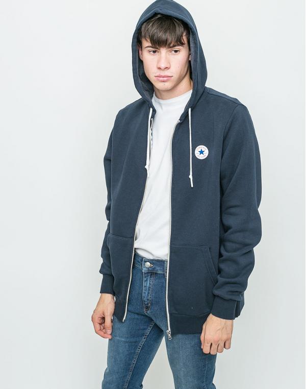 Mikina Converse Core Full Zip Dark Obsidian