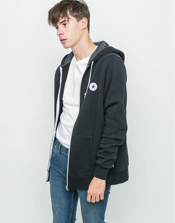 Mikina Converse Core Full Zip Black