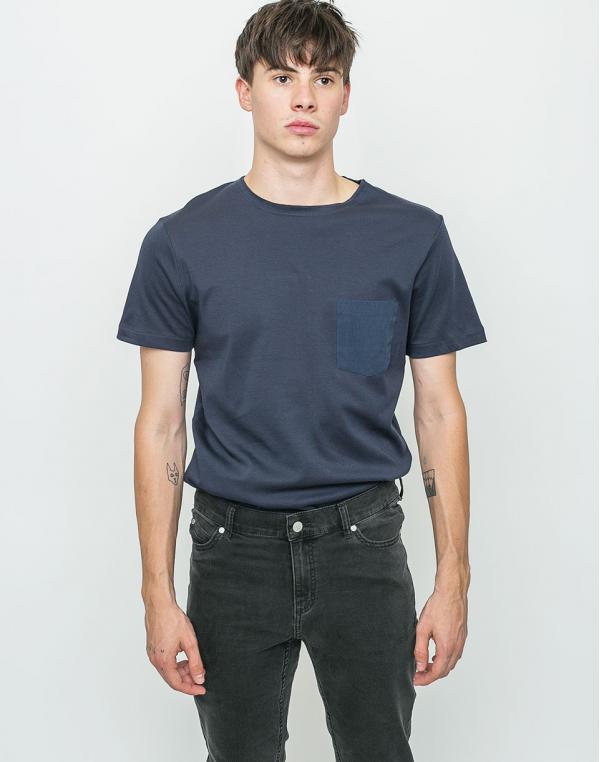 Selected Fin Pocket dark sapphire XL