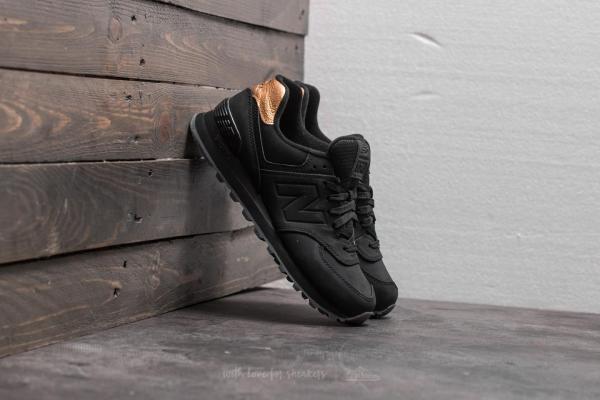 New Balance 574 Black/ Gold