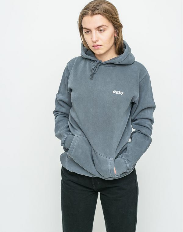 Mikina Obey Worldwide Dissent Dusty Black