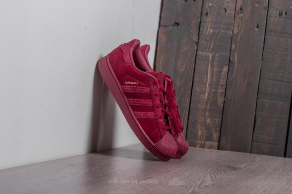 adidas Superstar J Burgundy/ Burgundy/ Burgundy