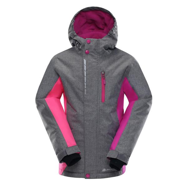 ALPINE PRO WIREMO 2 RŮŽOVÁ / FIALOVÁ Dětská Bunda 116-122