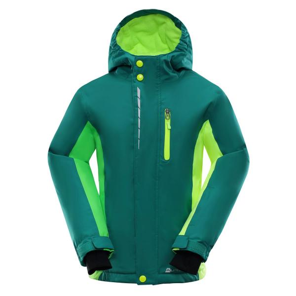 ALPINE PRO WIREMO ZELENÁ / TYRKYSOVĚ ZELENÁ Dětská Bunda 140-146