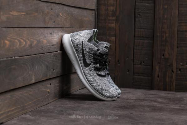 Nike Wmns Free Run Flyknit 2017 White/ Black-Stealth