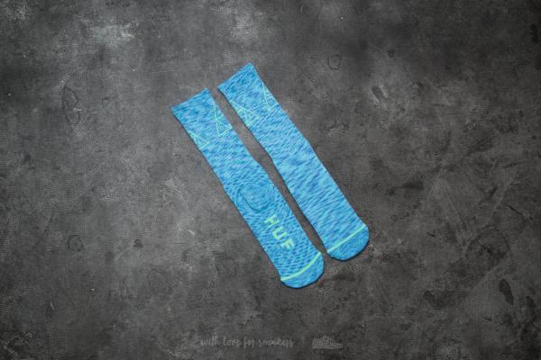 HUF Triple Triangle Melange Crew Sock Blue