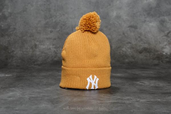 New Era Lightweight Felt Bobble New York Yankees Hat Brown