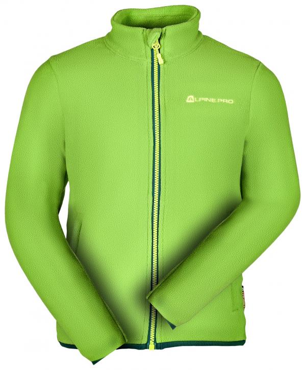 ALPINE PRO CASSIUSO ZELENÁ / TYRKYSOVĚ ZELENÁ Dětská Mikina 116-122