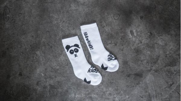 LoowFAT Si:bling Kids Crew Socks White