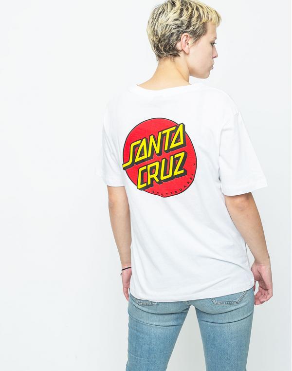 Santa Cruz Classic Dot White S