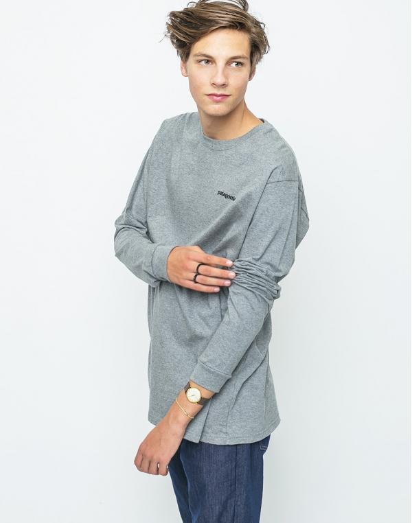 Logo tee Patagonia P-6 Logo Gravel Heather