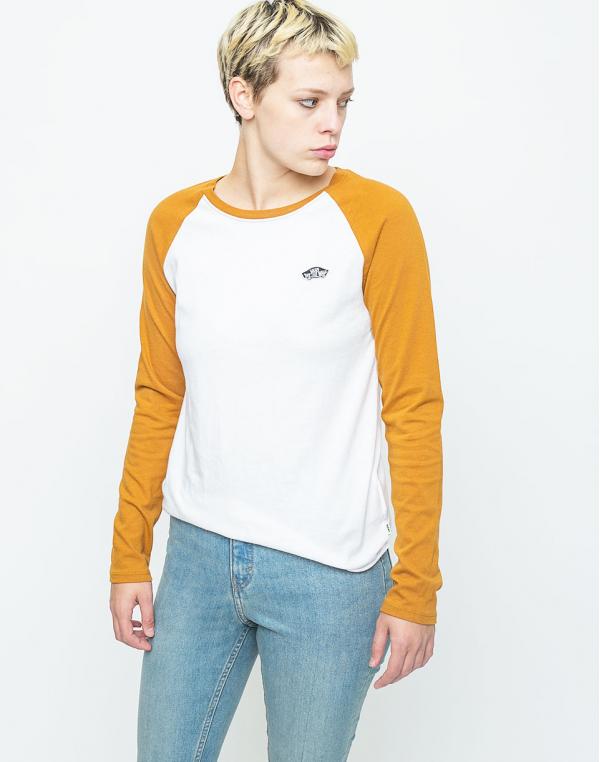 Logo tee Vans Skate Patch Boyfriend White / Cathay Spice