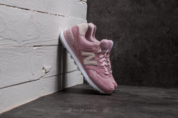 New Balance 574 Pink/ Grey/ White