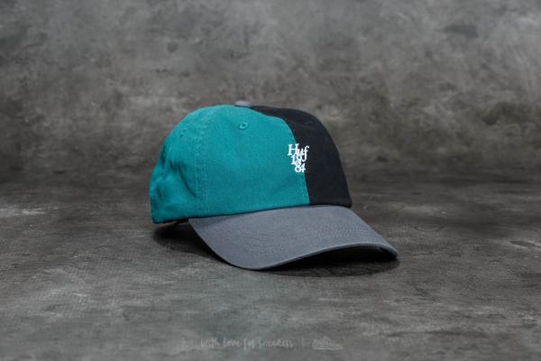 HUF Country Club Curve Visor 6 Panel Cap Black