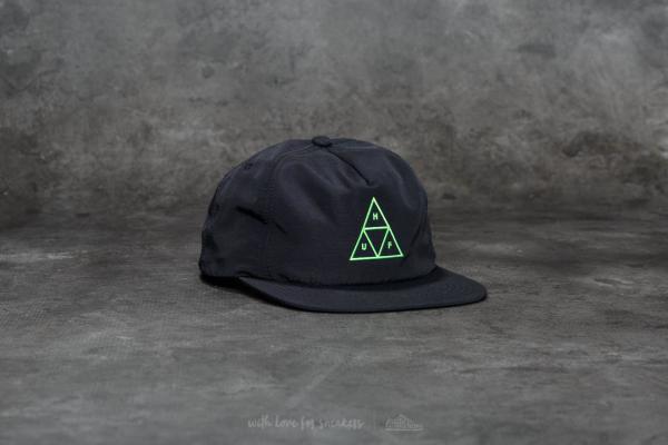 HUF Triple Triangle Snapback Black