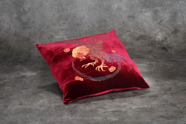 HUF Wild Cock Pillow Burgundy