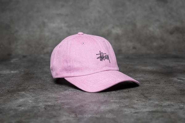Stüssy Basic Logo Low Pro Cap Dusty Pink