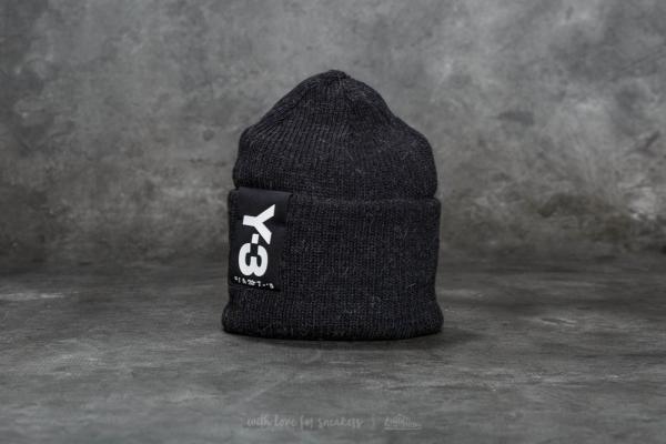Y-3 Badge Beanie Black