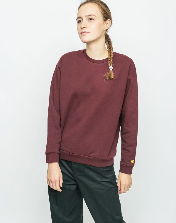 Mikina Carhartt WIP Chase Amarone/Gold