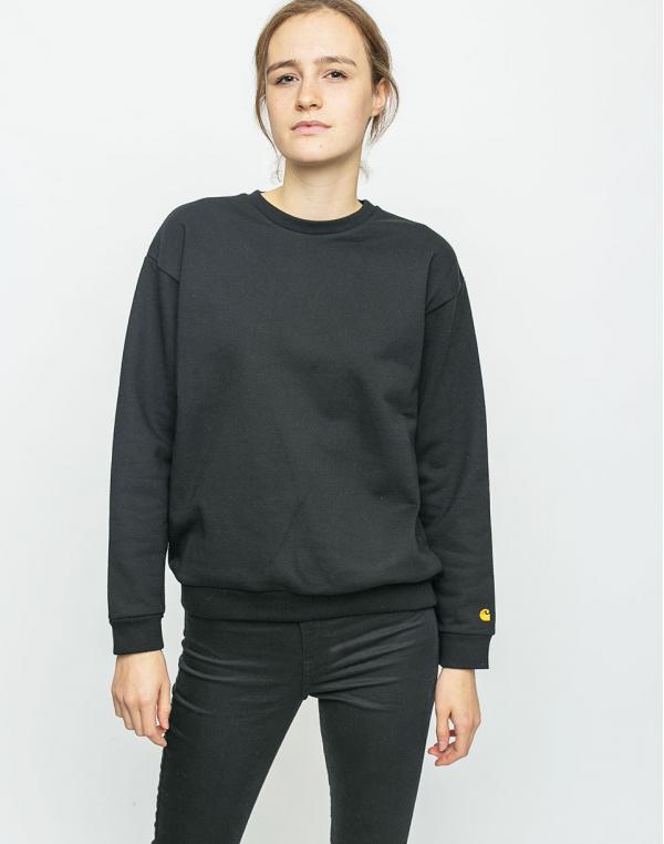 Mikina Carhartt WIP Chase Black/Gold