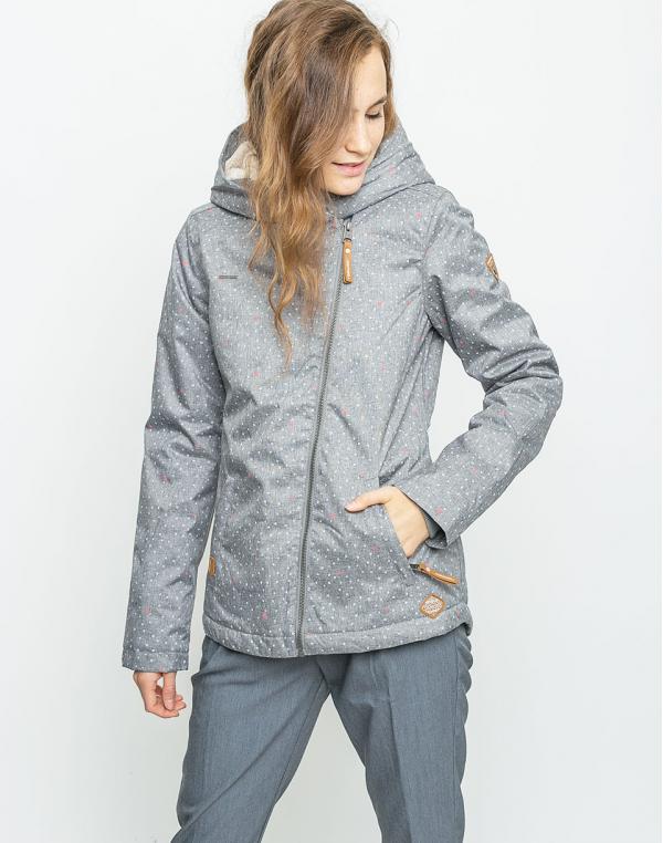 Bunda Ragwear Paulina Dots Grey Melange