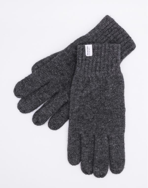 Rukavice Selected Wool Glove Anthracite