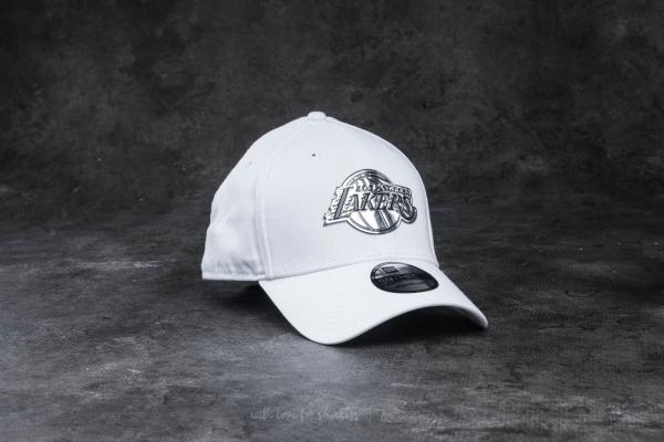 New Era 39Thirty NBA Metallic Los Angeles Lakers White