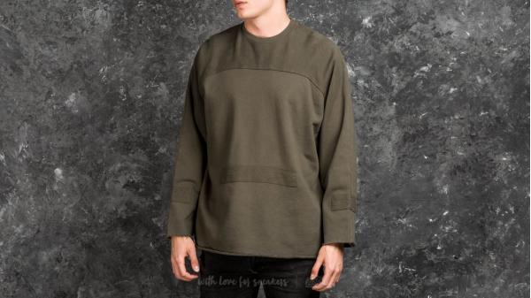 STAMPD Washed Down Longsleeve Crew Olive
