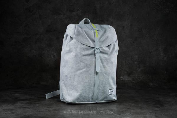 Herschel Supply Co. Post Backpack Light Grey Crosshatch/ Lime